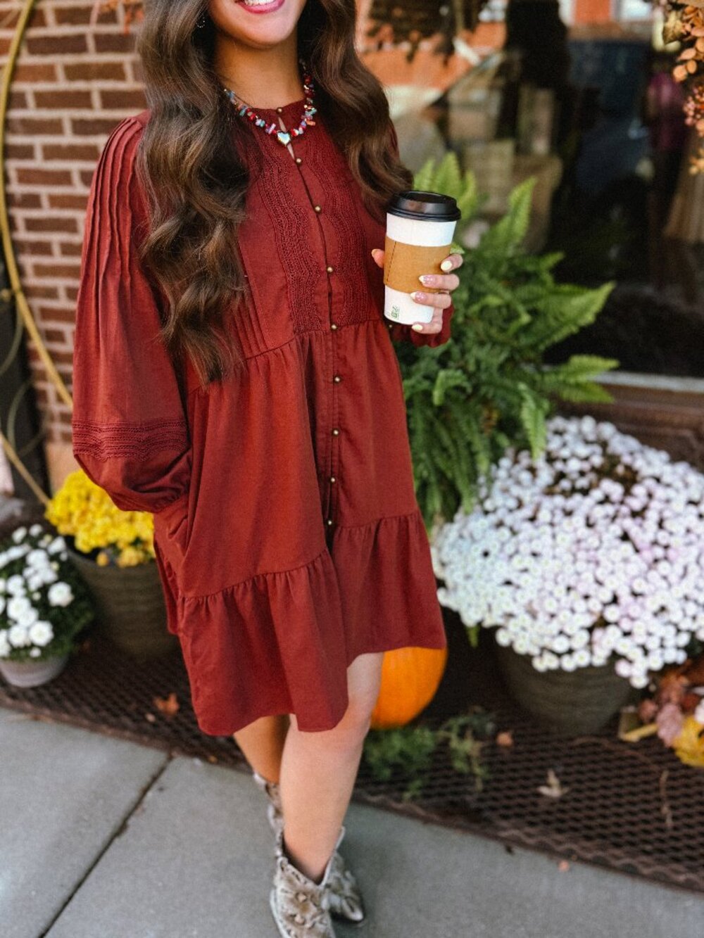 Honey Brick Mini Dress